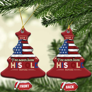 Dont Know How To Act My Age Christmas Ornament Vintage Funny Old Man Saying American Flag TS10 Christmas Tree Red Print Your Wear