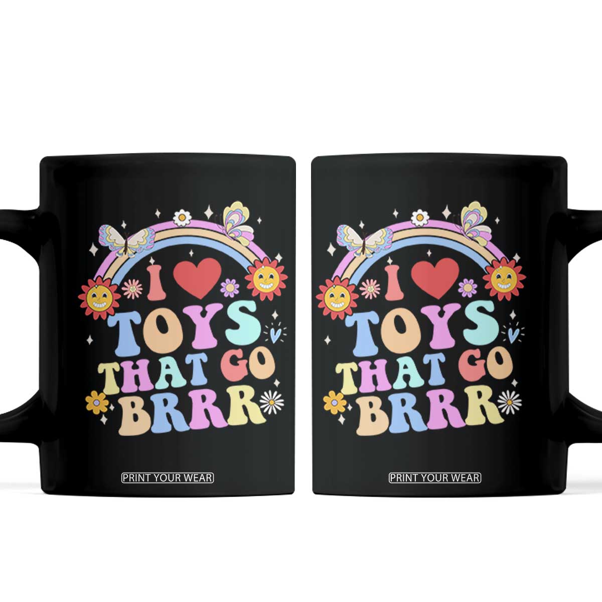 Funny Embarrassing Coffee Mug I Love Toys That Go Brrr Adult Humor TS10 Black Print Your Wear