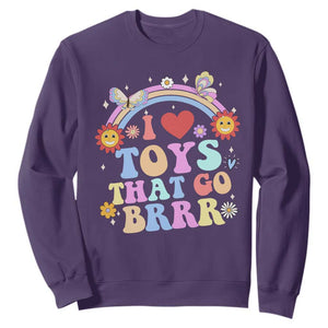 Funny Embarrassing Sweatshirt I Love Toys That Go Brrr Adult Humor TS10 Purple Print Your Wear