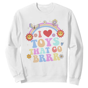 Funny Embarrassing Sweatshirt I Love Toys That Go Brrr Adult Humor TS10 White Print Your Wear