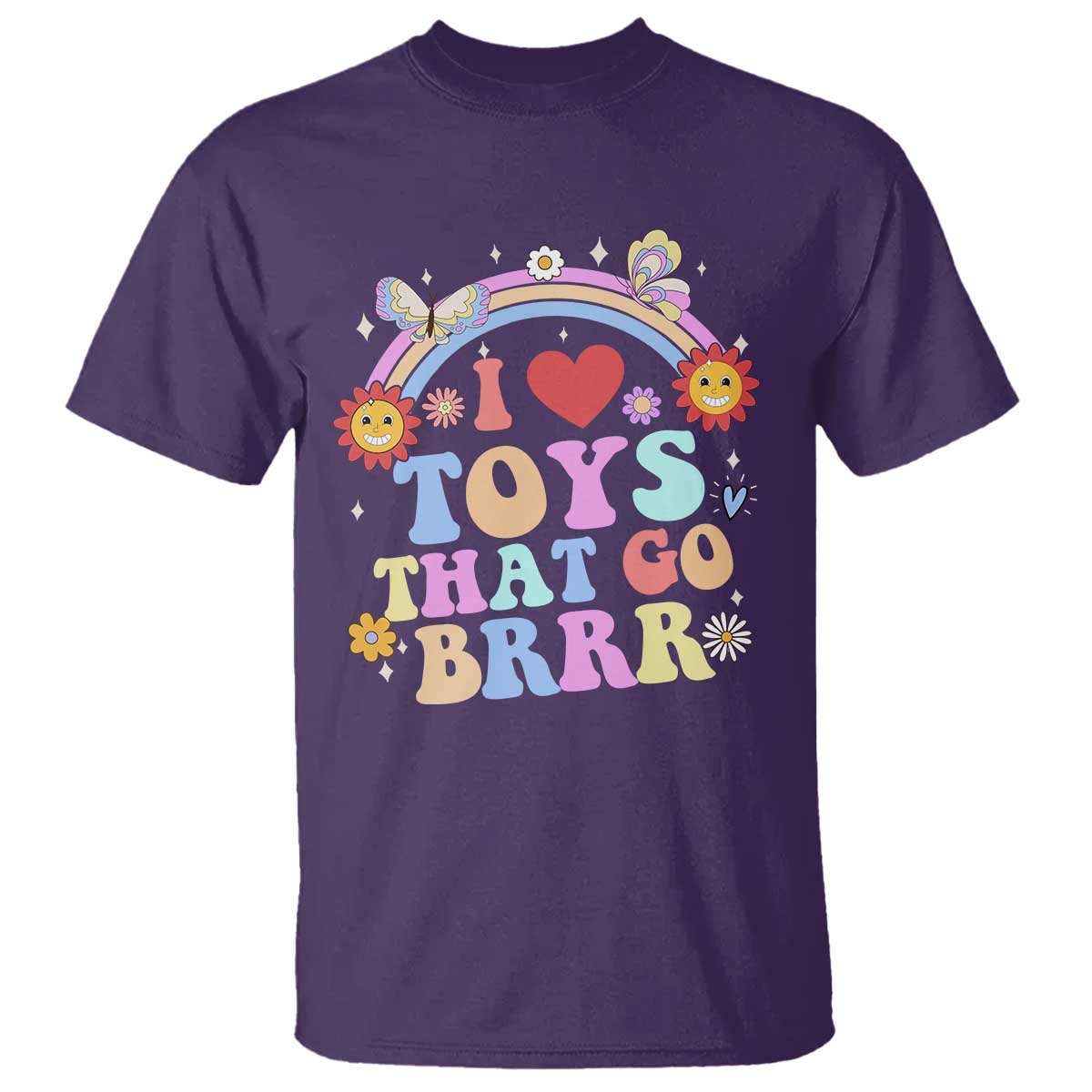 Funny Embarrassing T Shirt I Love Toys That Go Brrr Adult Humor TS10 Purple Print Your Wear
