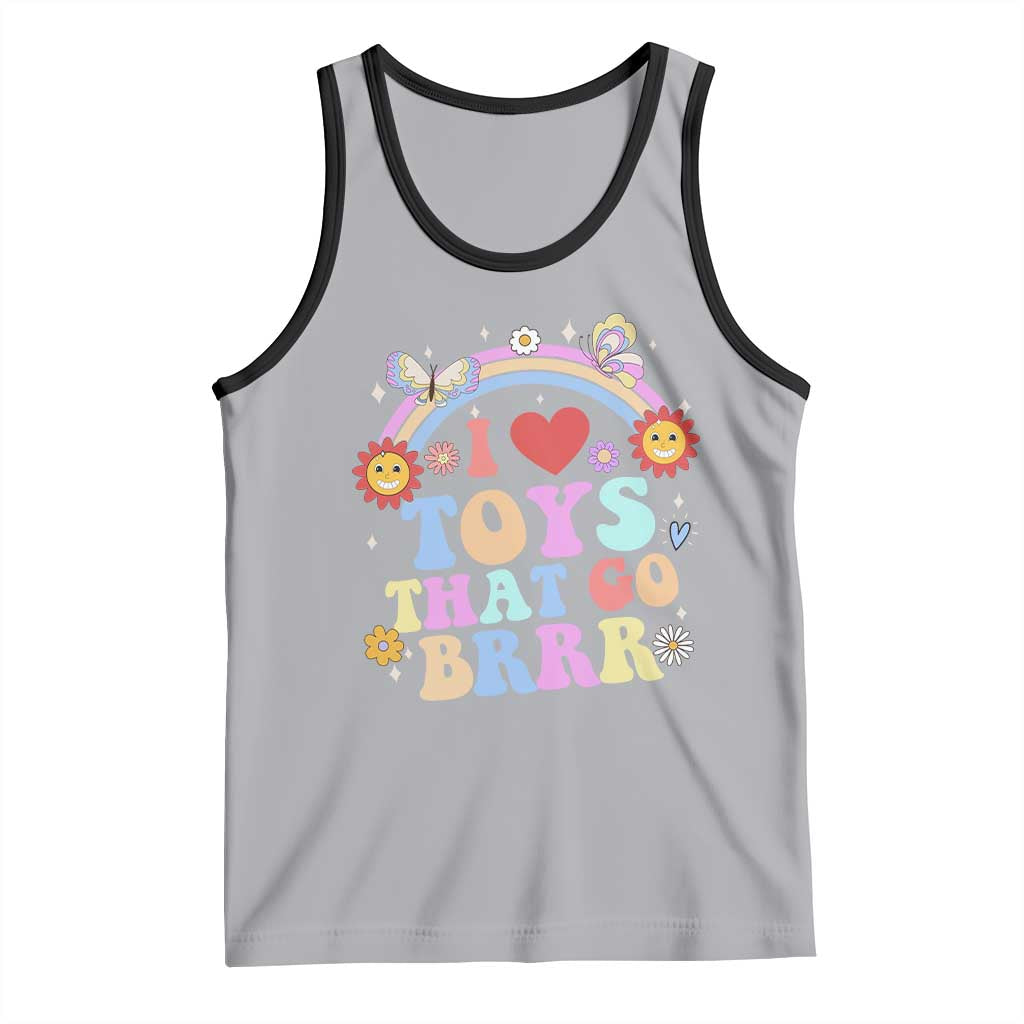 Funny Embarrassing Tank Top I Love Toys That Go Brrr Adult Humor TS10 Athletic Heather Black Print Your Wear