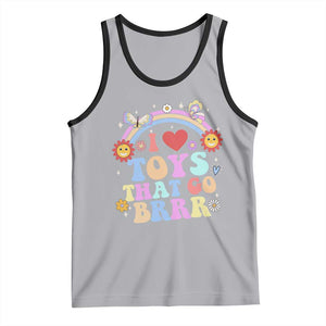 Funny Embarrassing Tank Top I Love Toys That Go Brrr Adult Humor TS10 Athletic Heather Black Print Your Wear