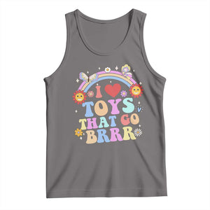 Funny Embarrassing Tank Top I Love Toys That Go Brrr Adult Humor TS10 Deep Heather Print Your Wear