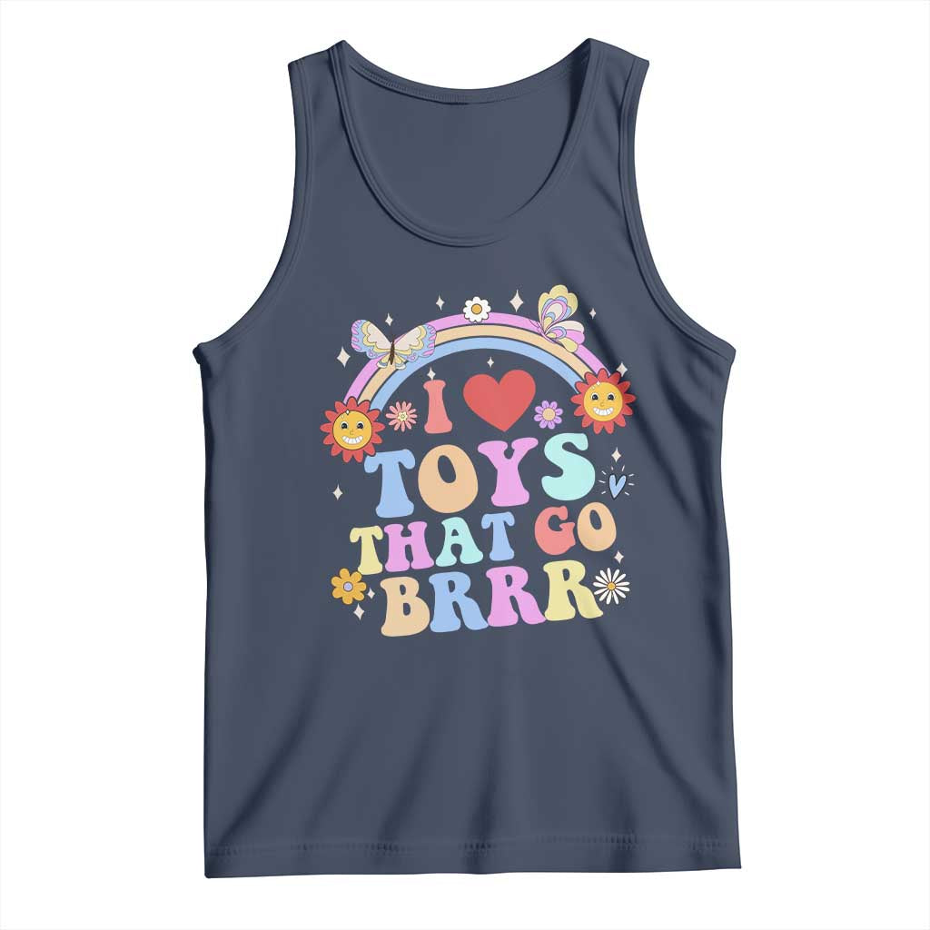 Funny Embarrassing Tank Top I Love Toys That Go Brrr Adult Humor TS10 Navy Print Your Wear