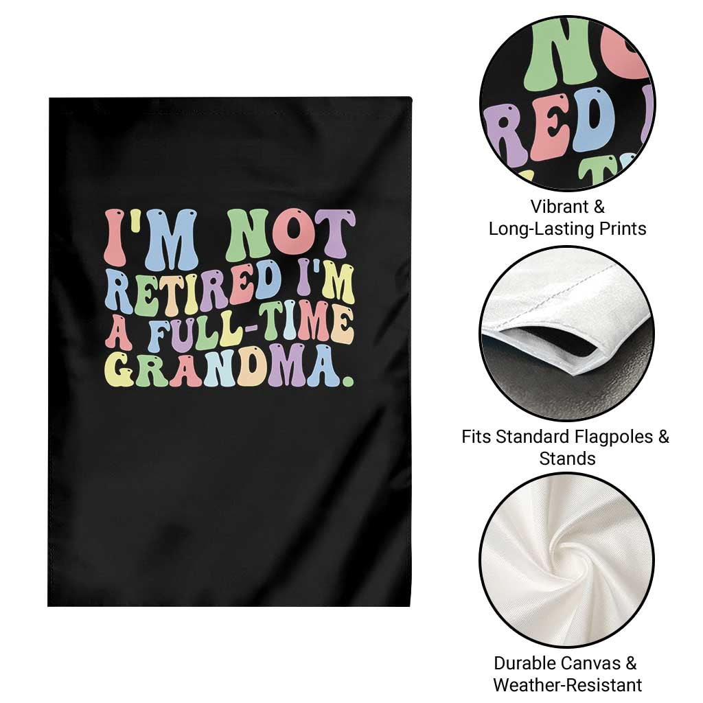 Retired Grandma Garden Flag Funny Retirement Gifts For Grandma TS10 Print Your Wear
