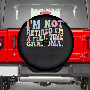 Retired Grandma Spare Tire Cover Funny Retirement Gifts For Grandma TS10 Black Print Your Wear