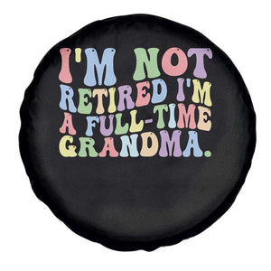 Retired Grandma Spare Tire Cover Funny Retirement Gifts For Grandma TS10 Print Your Wear
