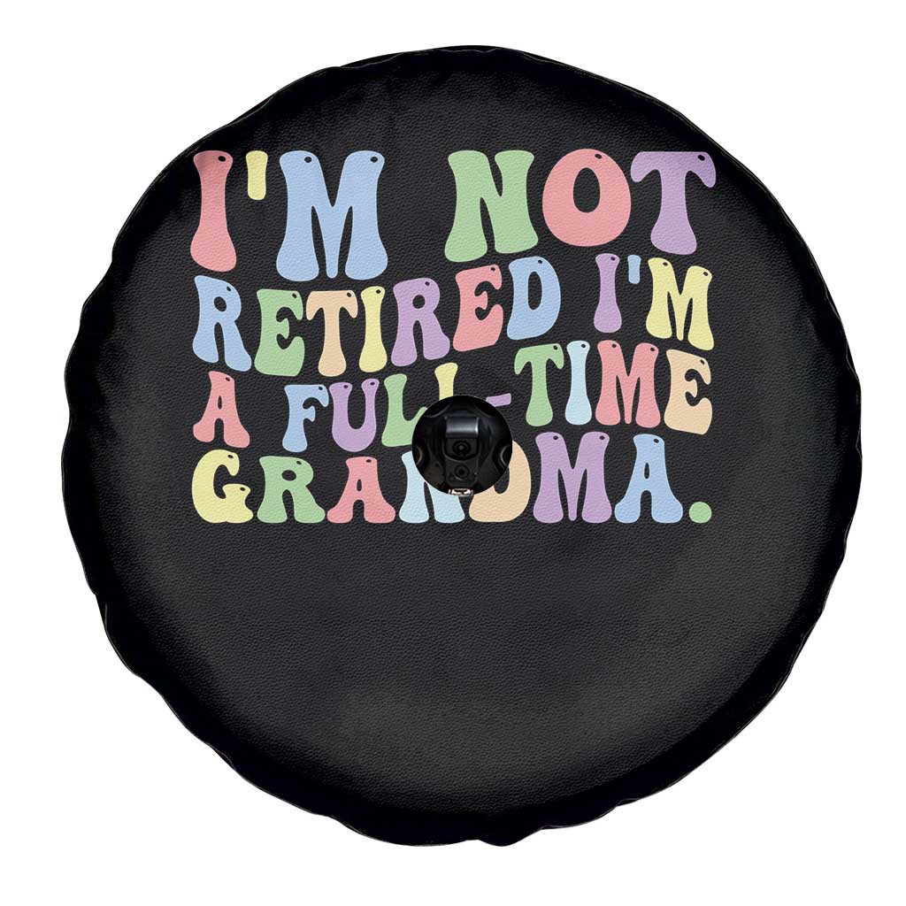 Retired Grandma Spare Tire Cover Funny Retirement Gifts For Grandma TS10 Print Your Wear