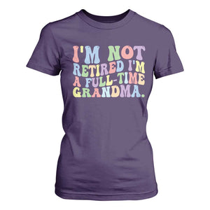 Retired Grandma T Shirt For Women Funny Retirement Gifts For Grandma TS10 Purple Print Your Wear
