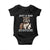 Just A Dad Who Always Came Back With The Milk Baby Onesie Retro Raccoon Camo Fathers Day TS10 Black Print Your Wear
