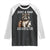 Just A Dad Who Always Came Back With The Milk Raglan Shirt Retro Raccoon Camo Fathers Day TS10 Black White Print Your Wear