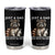 Just A Dad Who Always Came Back With The Milk Tumbler Cup Retro Raccoon Camo Fathers Day TS10 Black Print Your Wear