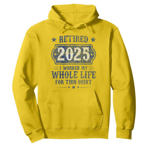 Retired 2025 Hoodie Retirement Worked Whole Life For This TS10 Daisy Print Your Wear