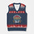 Retired 2025 V-Neck Knit Sweater Vest Retro Retirement Summer Vibes TS10 Navy Red Print Your Wear