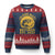 Fishing Retirement Ugly Christmas Sweater O-Fish-Ally Retired 2025 For Fisherman TS10 Navy Red Print Your Wear