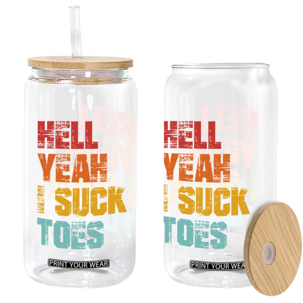 Funny Inappropriate Embarrassing Glass Can Funny Foot Fetish Sucking Toes Cringe Offensive Humor TS10 Print Your Wear