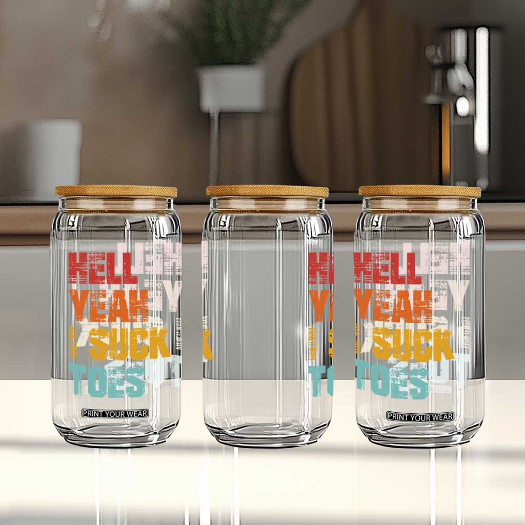 Funny Inappropriate Embarrassing Glass Can Funny Foot Fetish Sucking Toes Cringe Offensive Humor TS10 Print Your Wear