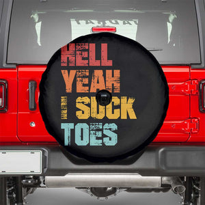 Funny Inappropriate Embarrassing Spare Tire Cover Funny Foot Fetish Sucking Toes Cringe Offensive Humor TS10 Black Print Your Wear