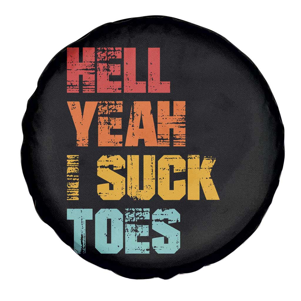 Funny Inappropriate Embarrassing Spare Tire Cover Funny Foot Fetish Sucking Toes Cringe Offensive Humor TS10 Print Your Wear