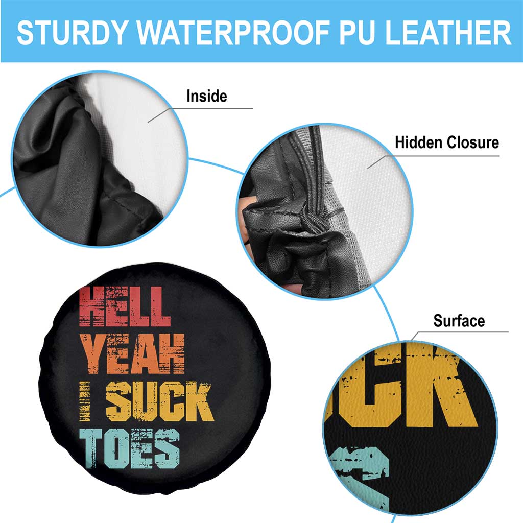 Funny Inappropriate Embarrassing Spare Tire Cover Funny Foot Fetish Sucking Toes Cringe Offensive Humor TS10 Print Your Wear