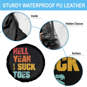 Funny Inappropriate Embarrassing Spare Tire Cover Funny Foot Fetish Sucking Toes Cringe Offensive Humor TS10 Print Your Wear