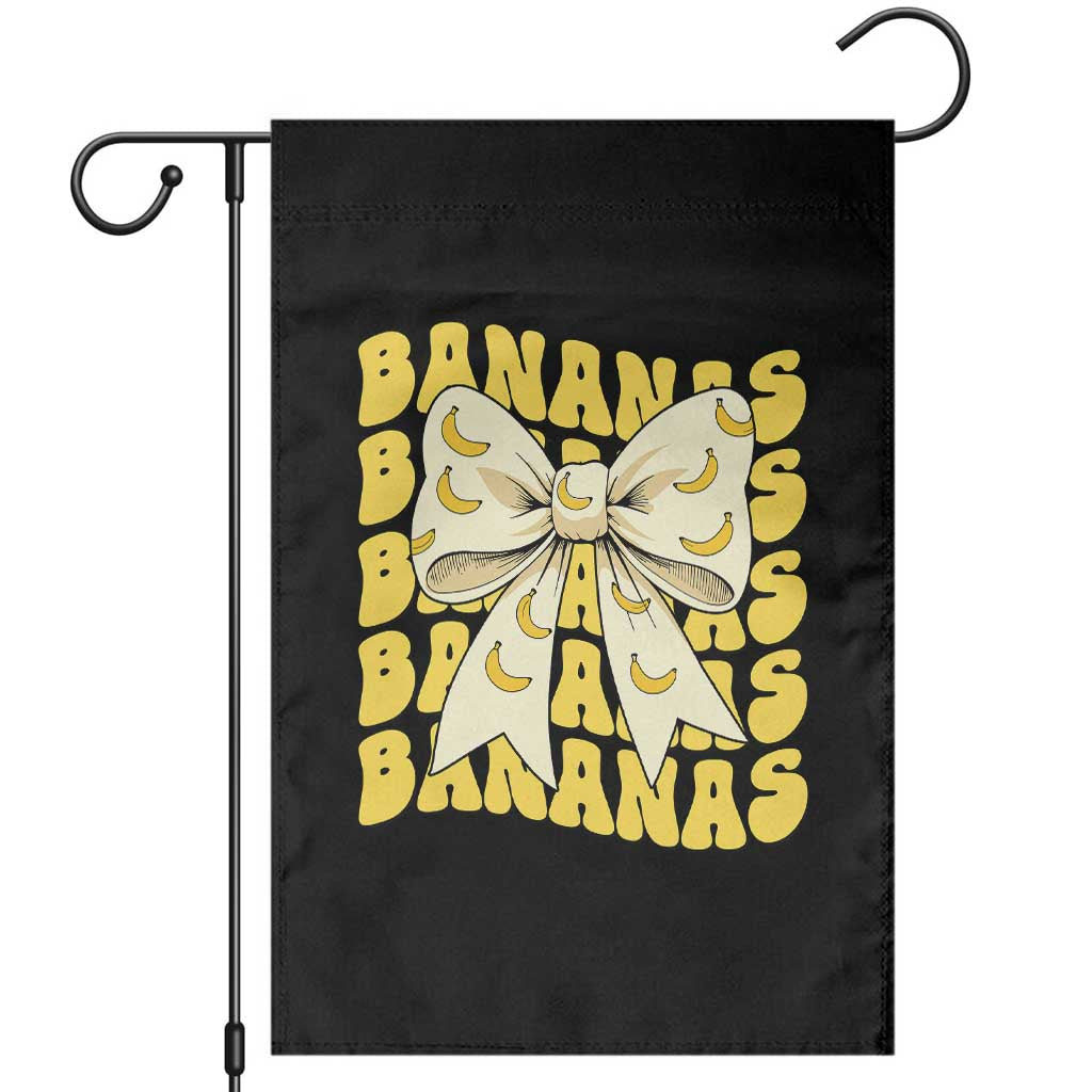 Bananas Coquette Bow Garden Flag Retro Banana Lovers Women Girls Kids TS10 Black Print Your Wear