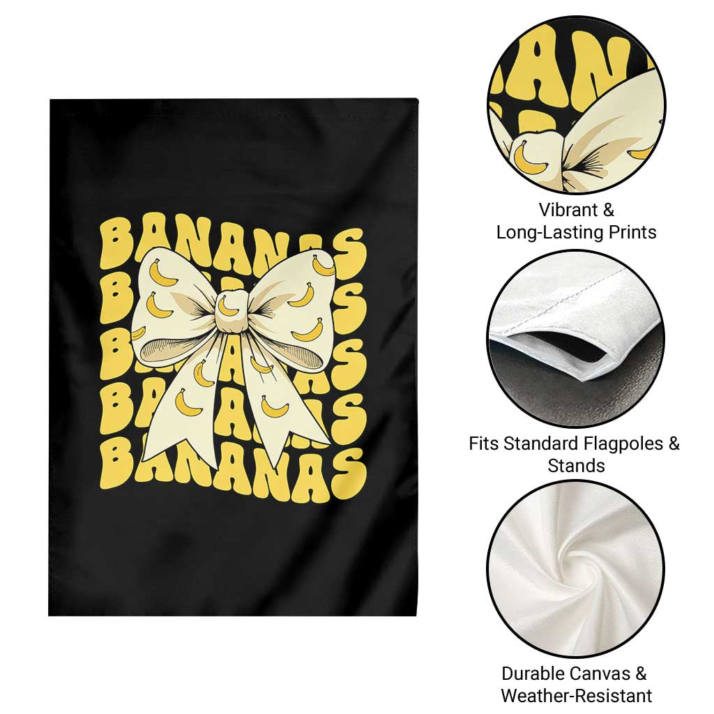 Bananas Coquette Bow Garden Flag Retro Banana Lovers Women Girls Kids TS10 Print Your Wear