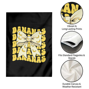 Bananas Coquette Bow Garden Flag Retro Banana Lovers Women Girls Kids TS10 Print Your Wear