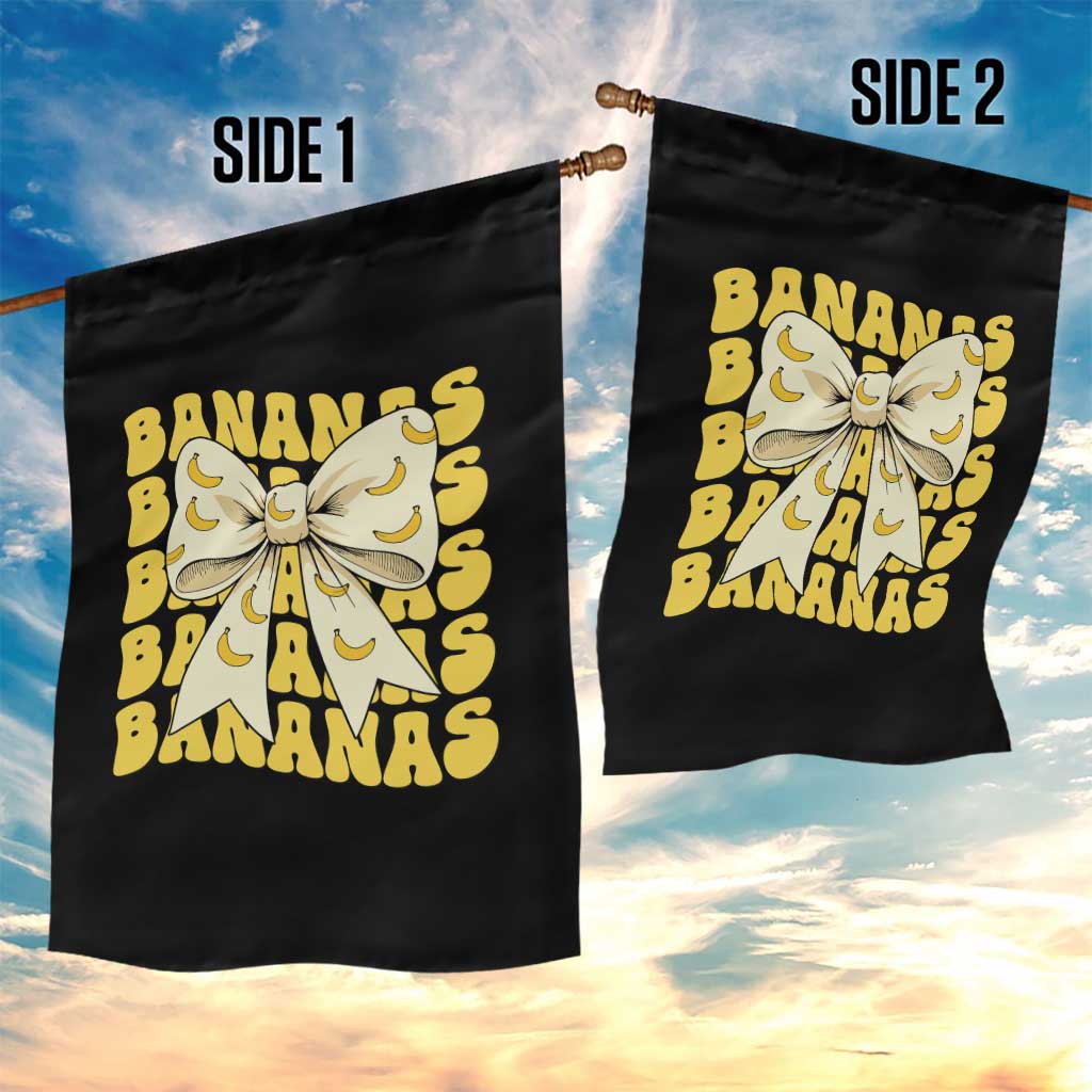 Bananas Coquette Bow Garden Flag Retro Banana Lovers Women Girls Kids TS10 Print Your Wear