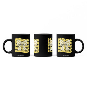 Bananas Coquette Bow Coffee Mug Retro Banana Lovers Women Girls Kids TS10 Print Your Wear