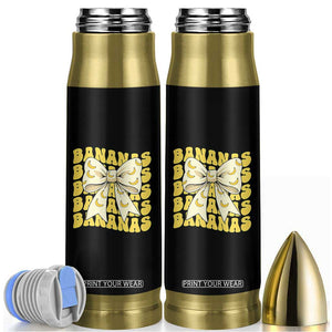 Bananas Coquette Bow Bullet Tumbler Retro Banana Lovers Women Girls Kids TS10 Black Print Your Wear