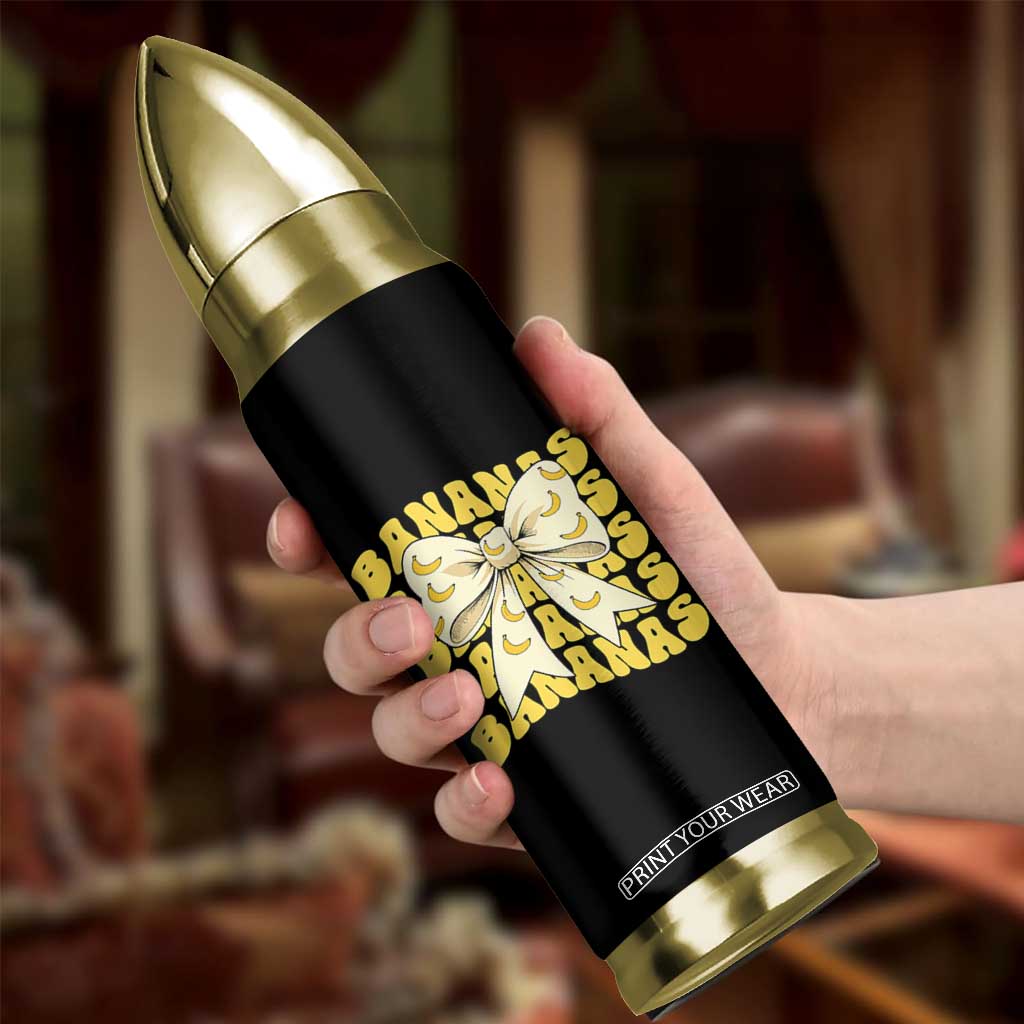 Bananas Coquette Bow Bullet Tumbler Retro Banana Lovers Women Girls Kids TS10 Print Your Wear