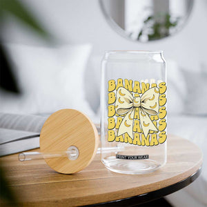 Bananas Coquette Bow Glass Can Retro Banana Lovers Women Girls Kids TS10 Print Your Wear