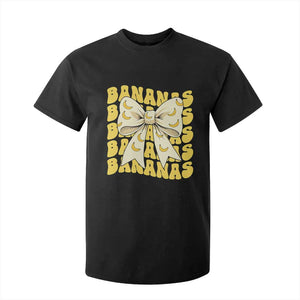 Bananas Coquette Bow T Shirt For Kid Retro Banana Lovers Women Girls Kids TS10 Black Print Your Wear