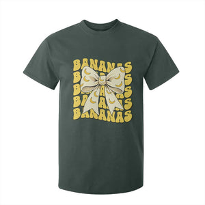 Bananas Coquette Bow T Shirt For Kid Retro Banana Lovers Women Girls Kids TS10 Dark Forest Green Print Your Wear