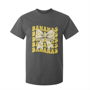 Bananas Coquette Bow T Shirt For Kid Retro Banana Lovers Women Girls Kids TS10 Dark Heather Print Your Wear