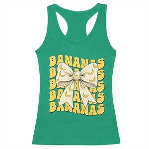 Bananas Coquette Bow Racerback Tank Top Retro Banana Lovers Women Girls Kids TS10 Irish Green Print Your Wear