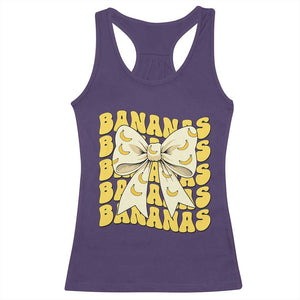 Bananas Coquette Bow Racerback Tank Top Retro Banana Lovers Women Girls Kids TS10 Purple Print Your Wear