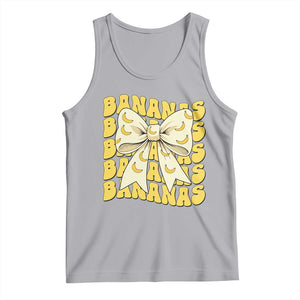 Bananas Coquette Bow Tank Top Retro Banana Lovers Women Girls Kids TS10 Athletic Heather Print Your Wear