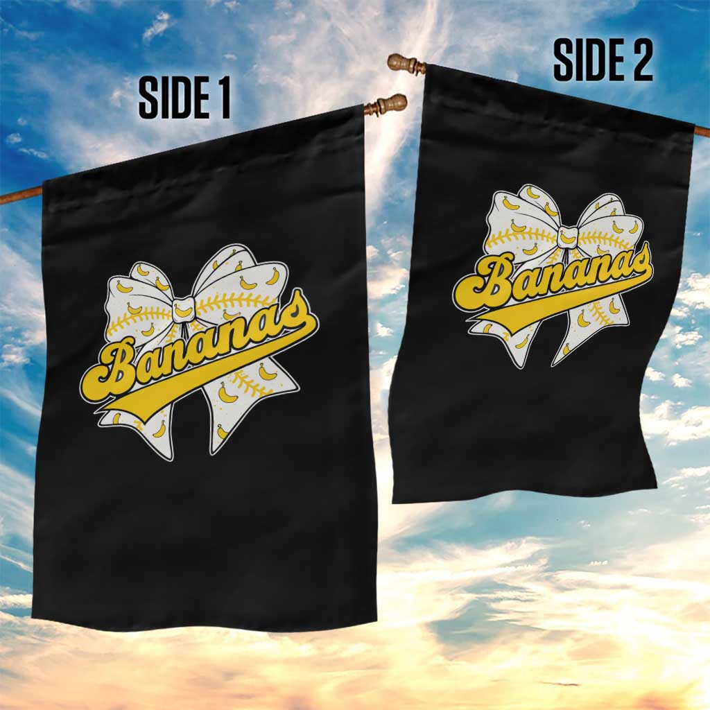 Bananas Coquette Bow Garden Flag Retro Throwback Popular Fruit Humor Banana Classic TS10 Print Your Wear