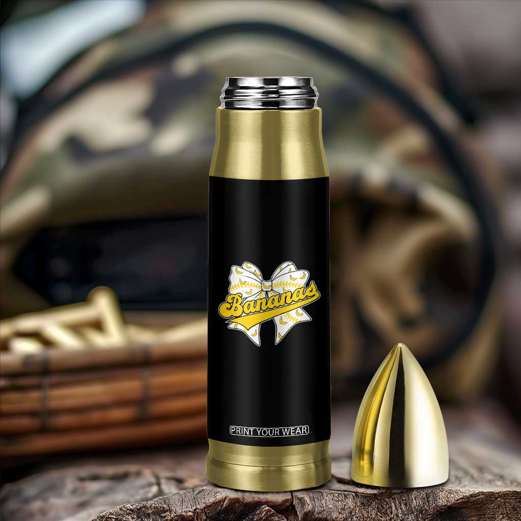 Bananas Coquette Bow Bullet Tumbler Retro Throwback Popular Fruit Humor Banana Classic TS10 Print Your Wear