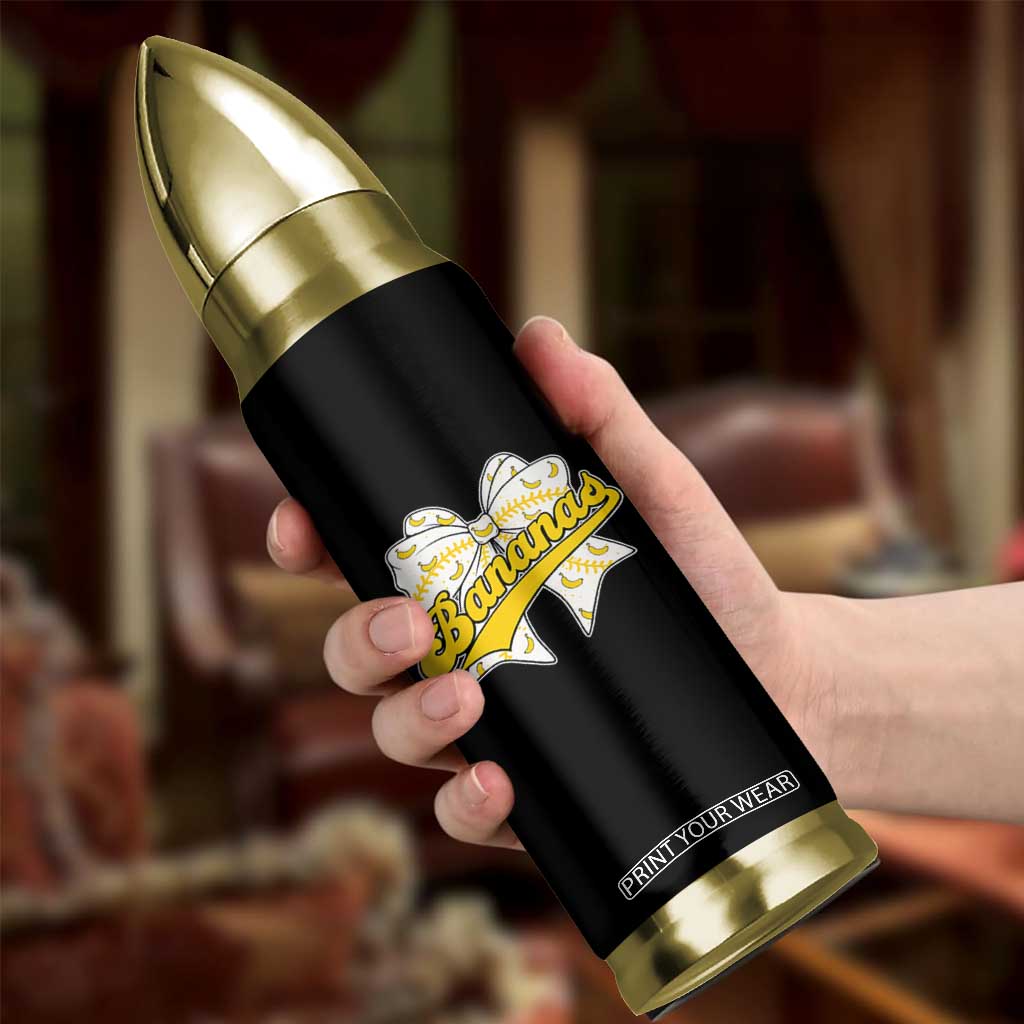Bananas Coquette Bow Bullet Tumbler Retro Throwback Popular Fruit Humor Banana Classic TS10 Print Your Wear