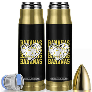 Retro Bananas Bullet Tumbler Vintage Baseball Heart Graphic Game Day Gifts TS10 Black Print Your Wear
