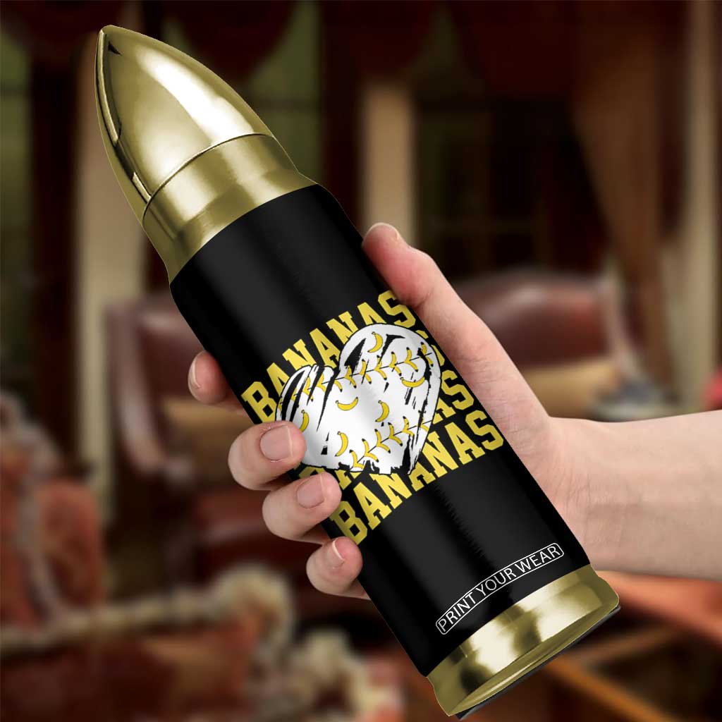 Retro Bananas Bullet Tumbler Vintage Baseball Heart Graphic Game Day Gifts TS10 Print Your Wear