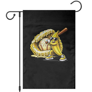 Baseball Banana Garden Flag Funny Baseball Glove Drip Kids Youth Boys Girls TS10 Black Print Your Wear