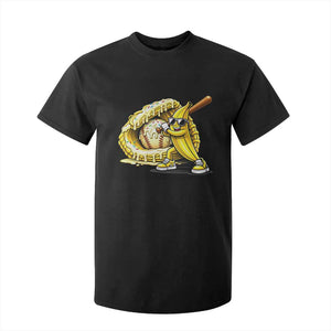 Baseball Banana T Shirt For Kid Funny Baseball Glove Drip Kids Youth Boys Girls TS10 Black Print Your Wear
