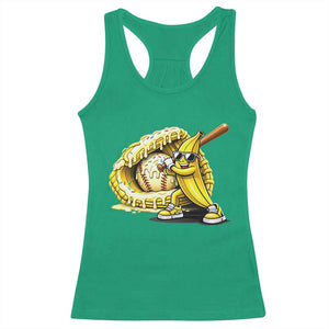 Baseball Banana Racerback Tank Top Funny Baseball Glove Drip Kids Youth Boys Girls TS10 Irish Green Print Your Wear