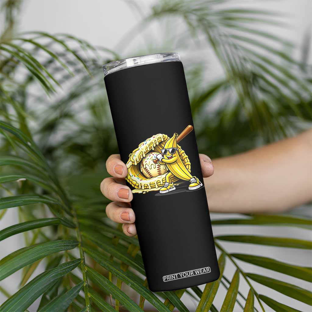 Baseball Banana Skinny Tumbler Funny Baseball Glove Drip Kids Youth Boys Girls TS10 Print Your Wear