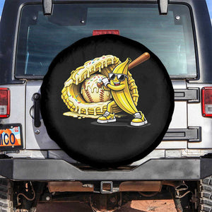 Baseball Banana Spare Tire Cover Funny Baseball Glove Drip Kids Youth Boys Girls TS10 No hole Black Print Your Wear